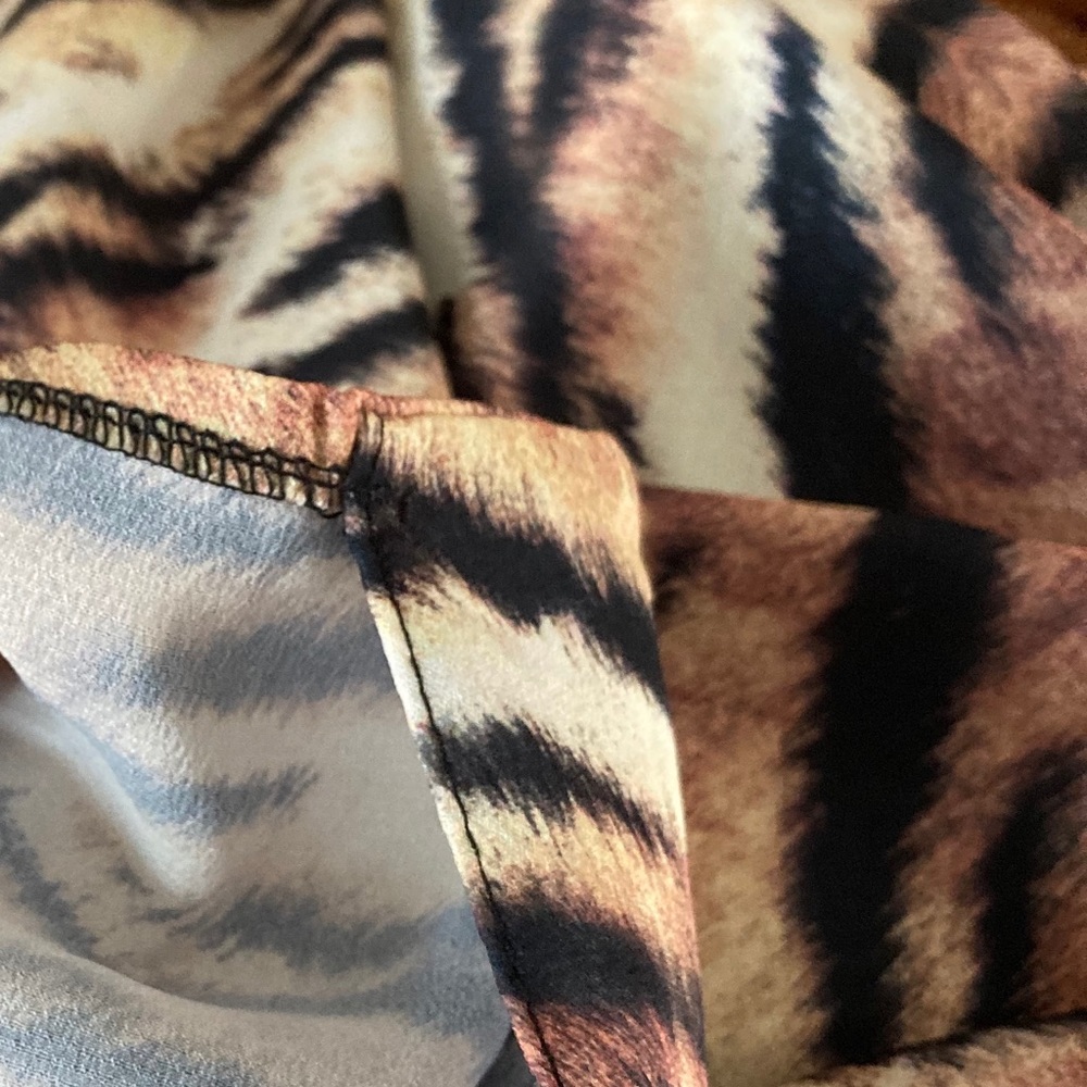 Asos Tiger Print Button Down Blouse - image 6